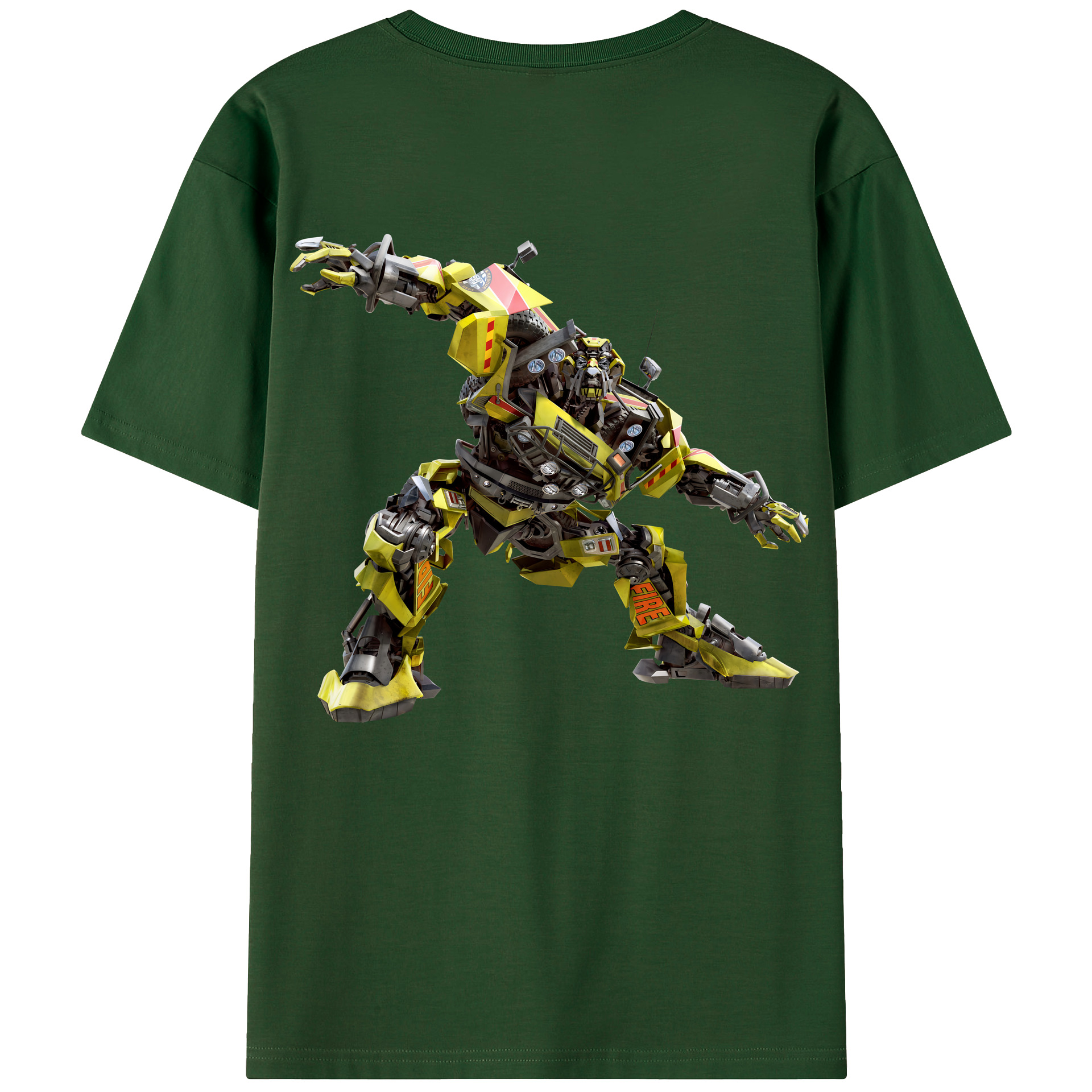 （画像用） Transformers トランスフォーマー 綿100％半袖Tシャツ（背面プリント）